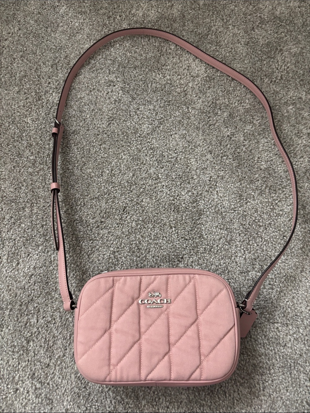 Coach Quilted Crossbody Bag in Pink